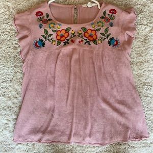 Light pink floral top